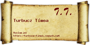 Turbucz Tímea névjegykártya
